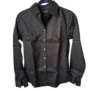 8Y👚 Black Polka Dot Shirt